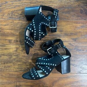 Nine West Black Studded Women's Sandals